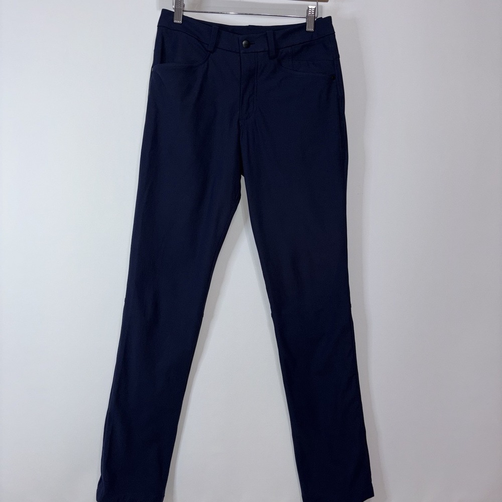 Lululemon ABC Classic Pants Mens 30x30 Navy Blue Stretch Tech Casual
